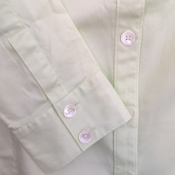 Stretch cotton 3/4 sleeve button down - Picture 3 of 5